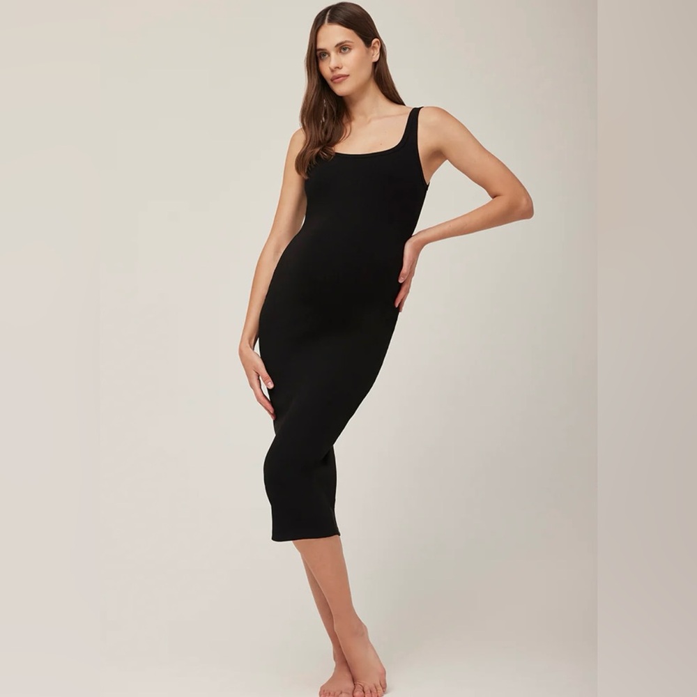 Bumpsuit Sculpting Rib Midi Dress